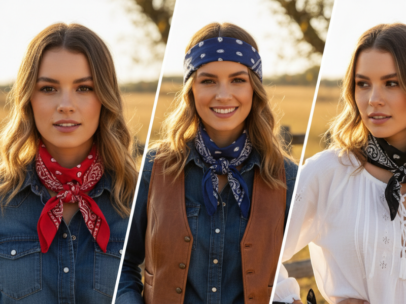 como usar bandana country